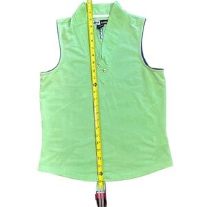 Jamie Sadock Green Athletic Golf tank top